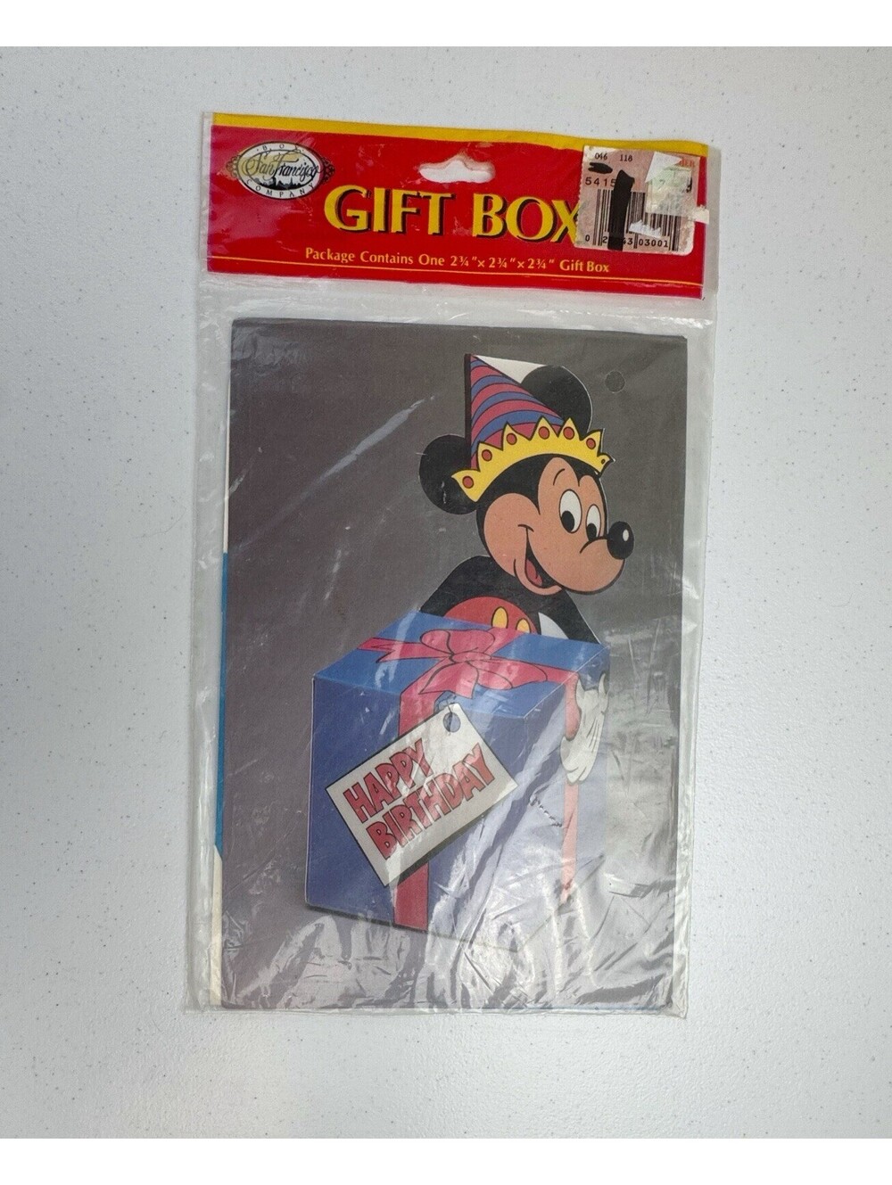 NWT Vintage Mickey Mouse Happy Birthday Gift Box